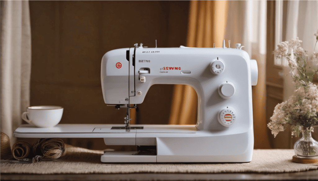 cómo decorar una mesa de máquina de coser