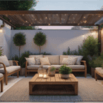 adornos cómo decorar un patio exterior con poco dinero