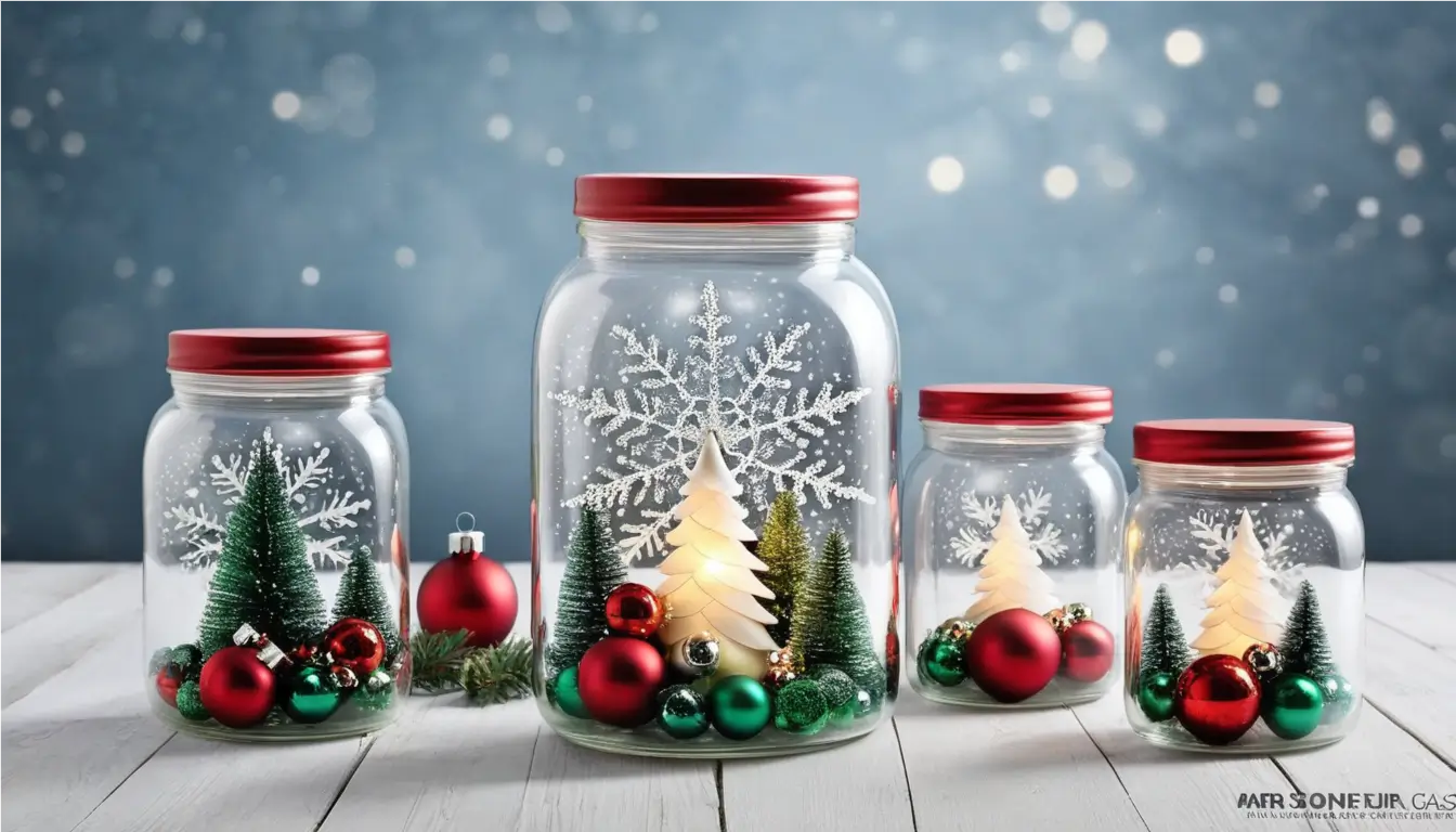 botes decorados de Navidad