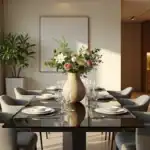 Cómo decorar una mesa de comedor moderna