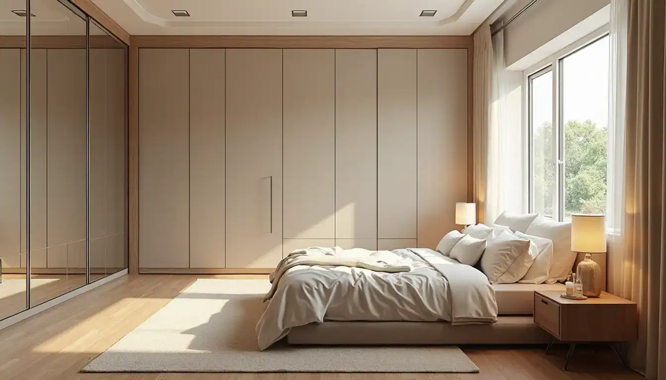 Dormitorio matrimonio completo con armario ikea