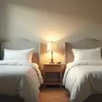 Habitaciones pequeñas con dos camas individuales: ideas y consejos
