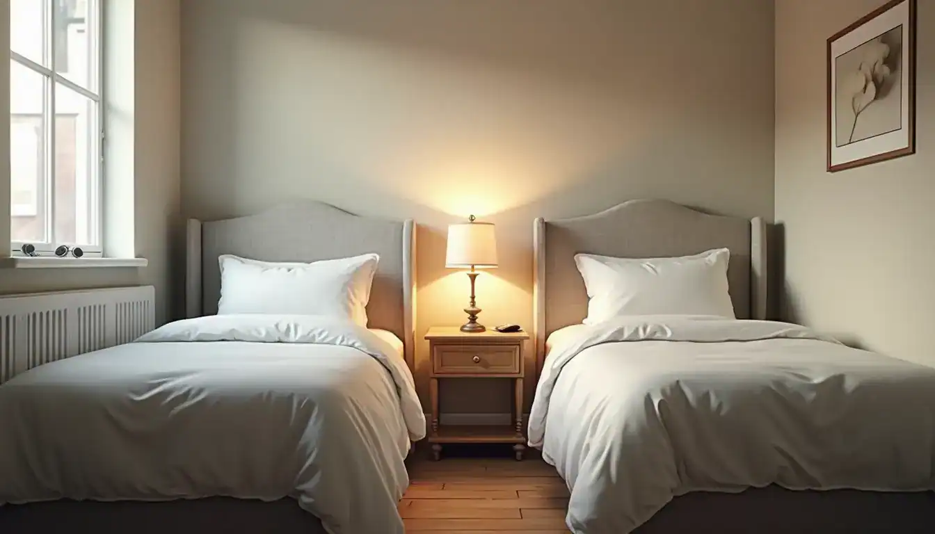 Habitaciones pequeñas con dos camas individuales: ideas y consejos