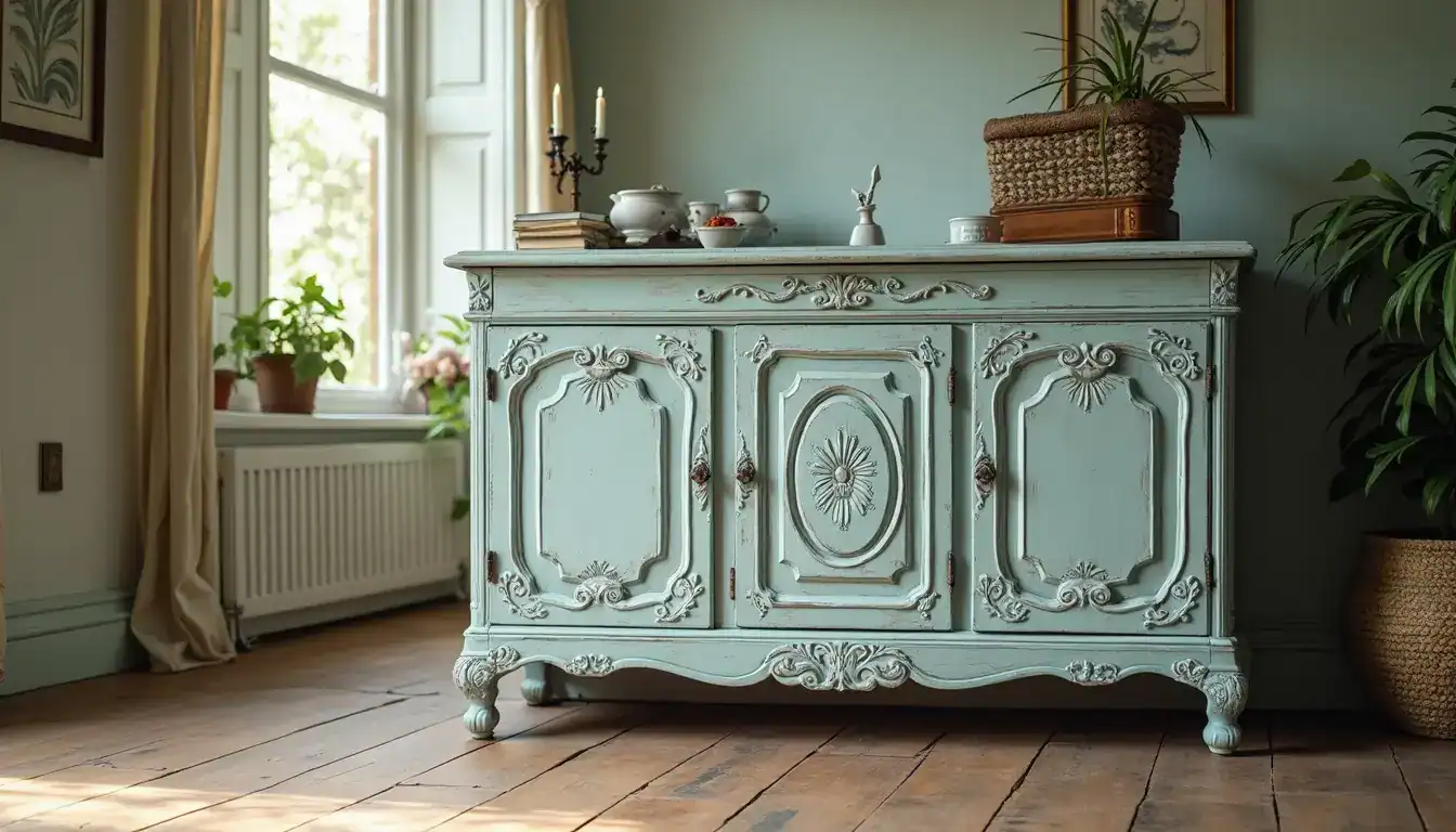 Transformación creativa: muebles pintados a la tiza antes y después