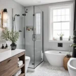 Elegante baños pequeños modernos y funcionales: ideas y diseños inspiradores