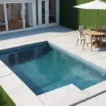 Piscinas pequeñas de obra para patios: opciones y diseños