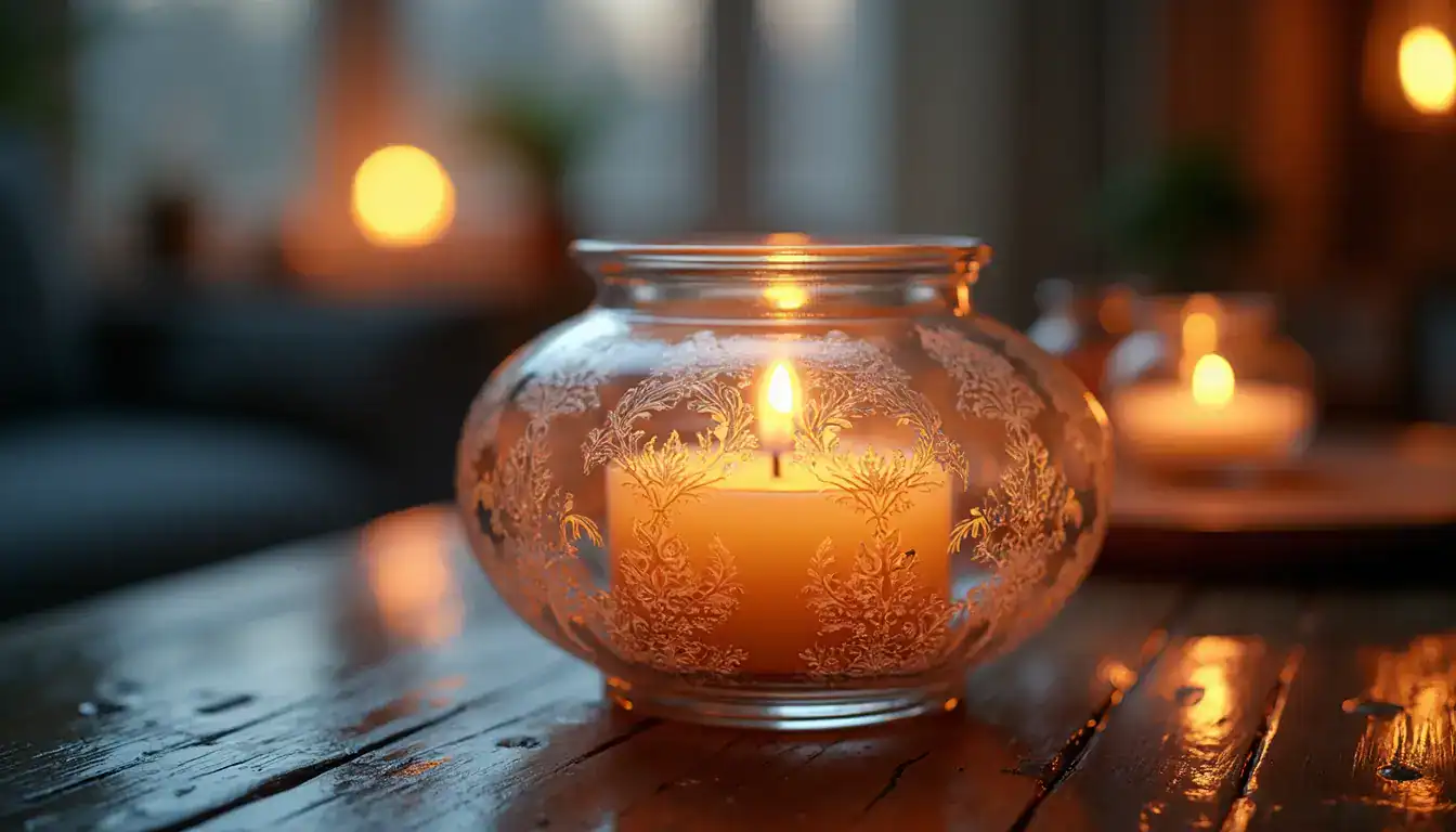 Decorar botes de cristal para velas: ideas creativas