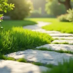 Creando jardines con piedras blancas y césped: Inspiración y consejos