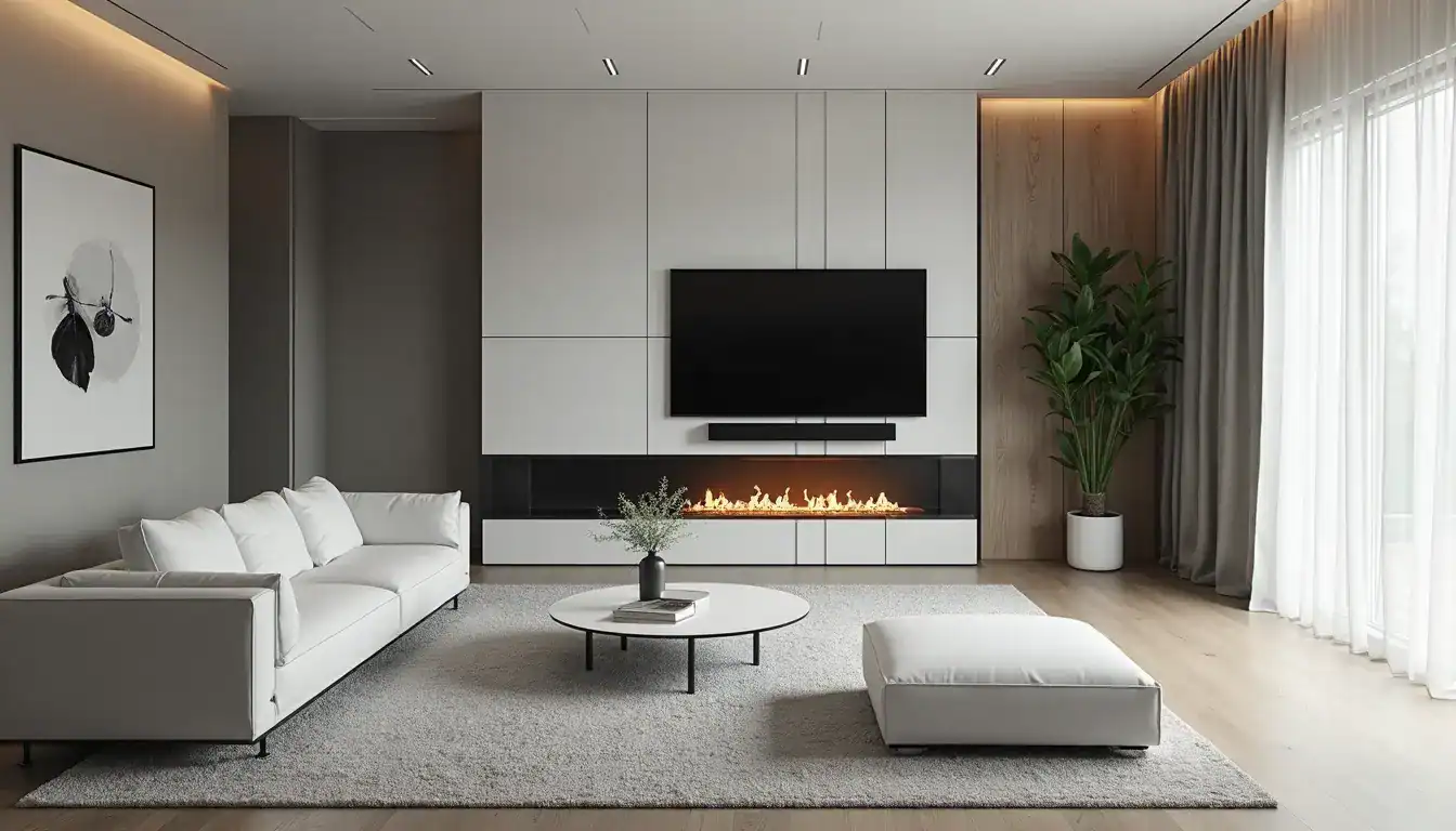 Ideas para decorar la pared de la chimenea