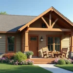 Casas de una planta con porche: ideas y diseños inspiradores