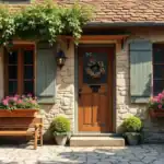 Fachadas de casas de pueblo con encanto