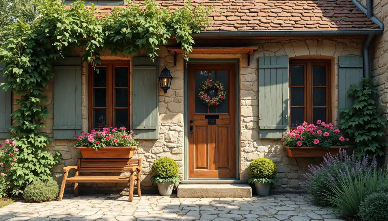 Fachadas de casas de pueblo con encanto